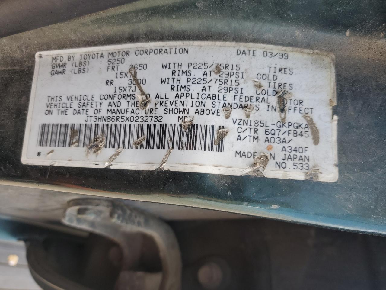 1999 TOYOTA 4Runner