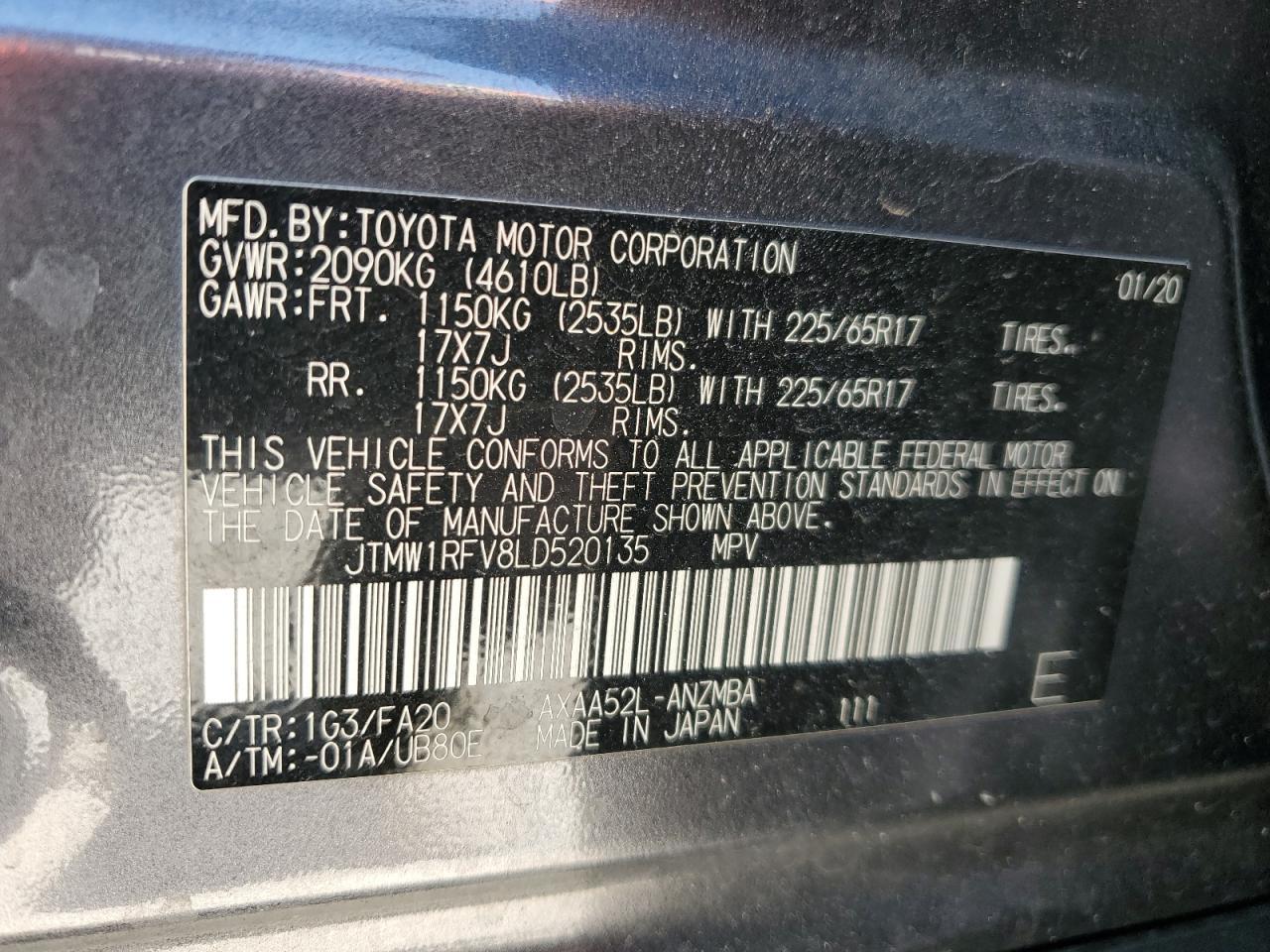 2020 TOYOTA RAV4