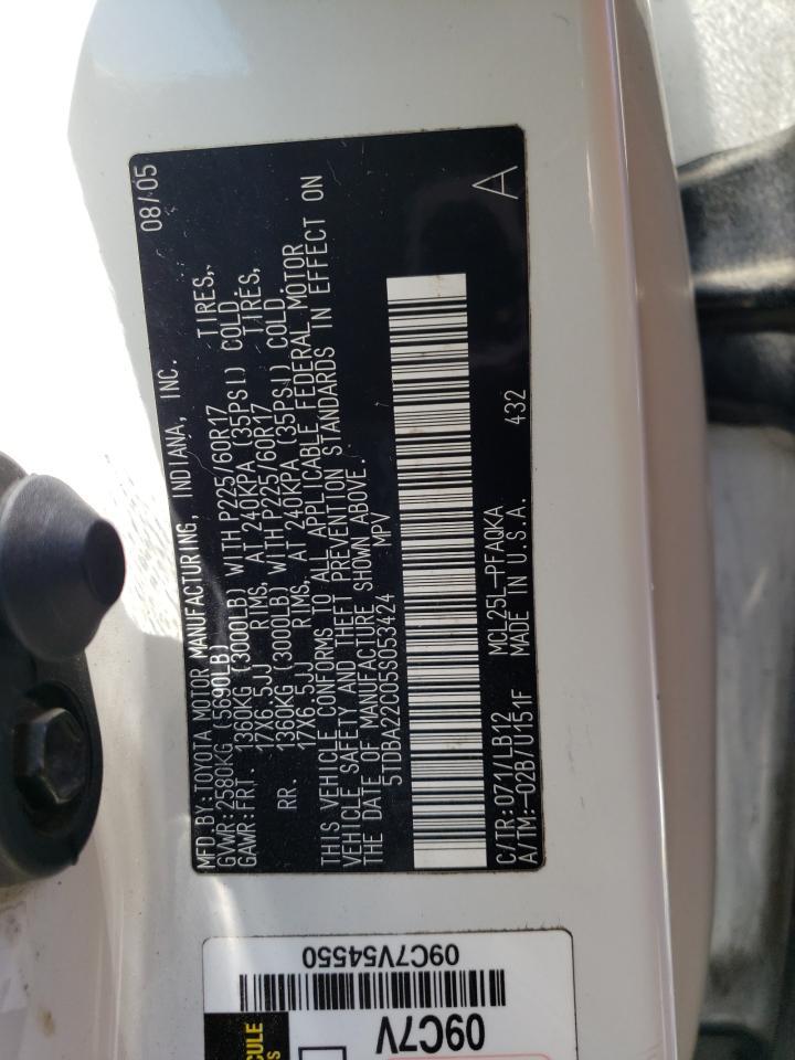 2005 TOYOTA SIENNA