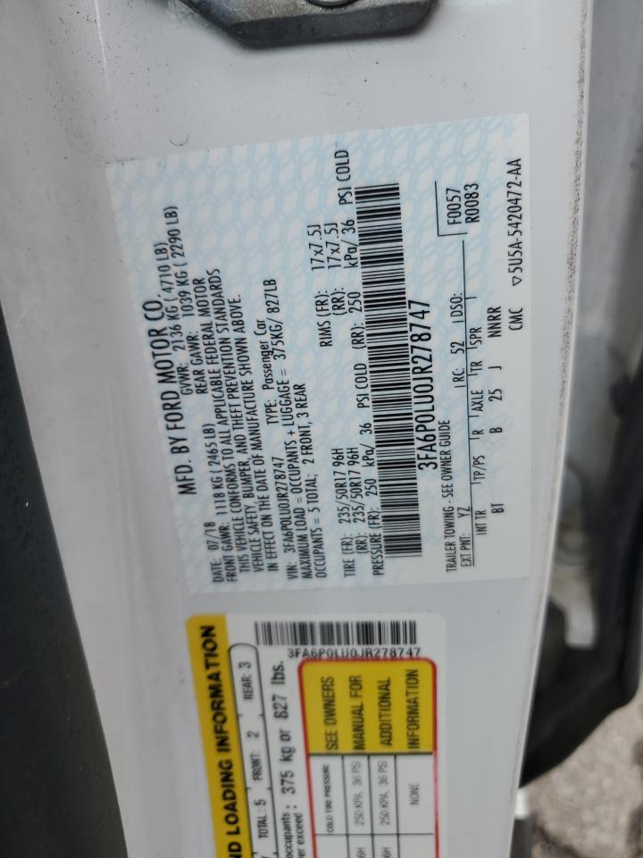 2018 FORD FUSION