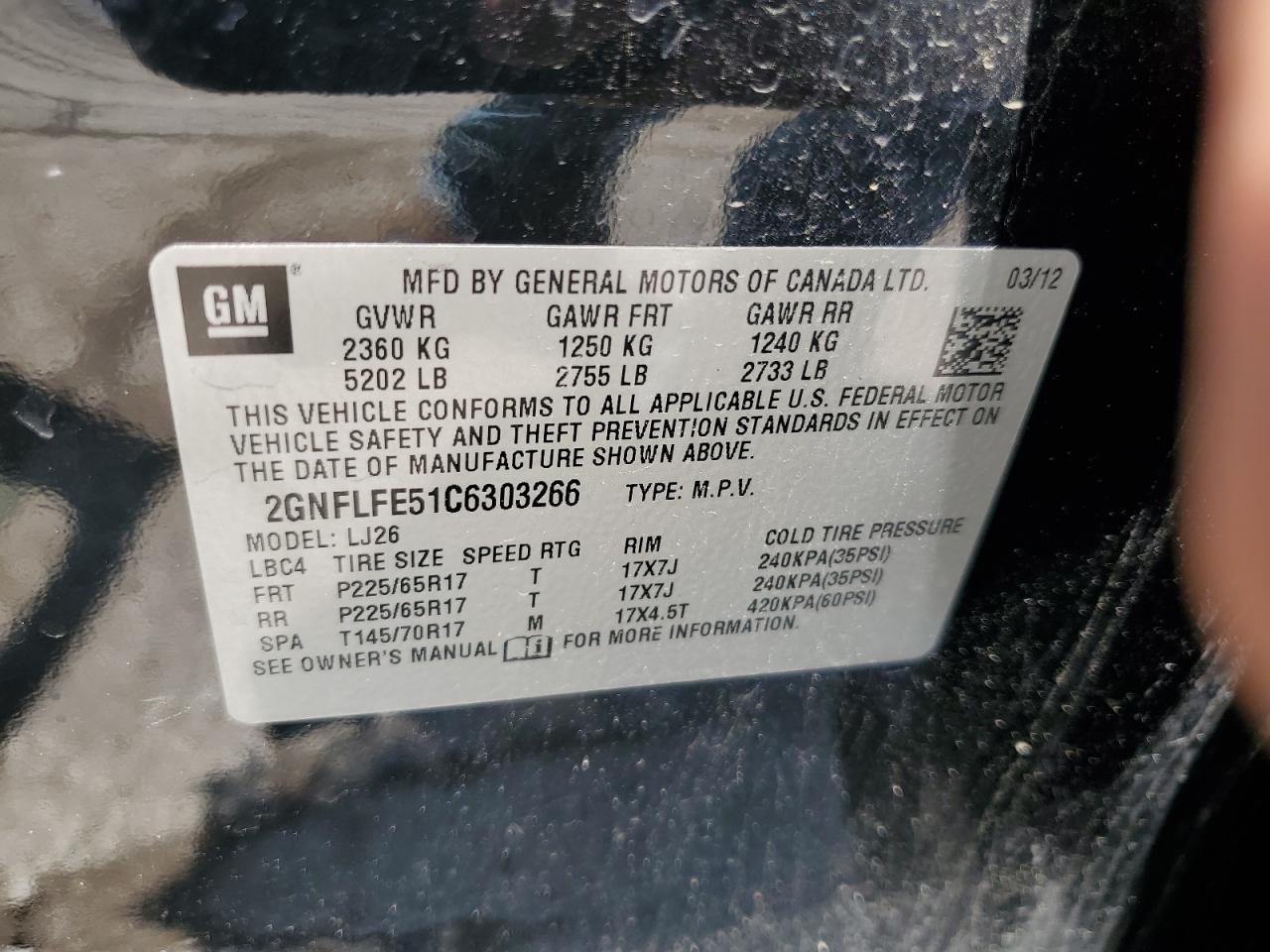 2012 CHEVROLET EQUINOX
