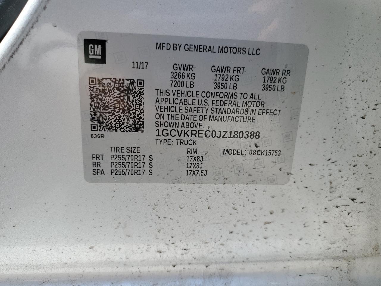 2018 CHEVROLET Silverado