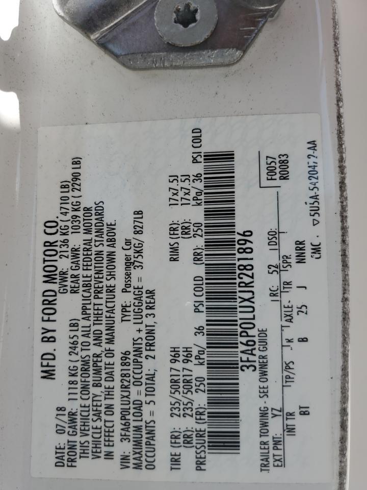 2018 FORD FUSION