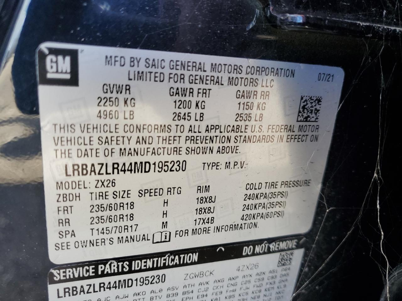 2021 BUICK Envision