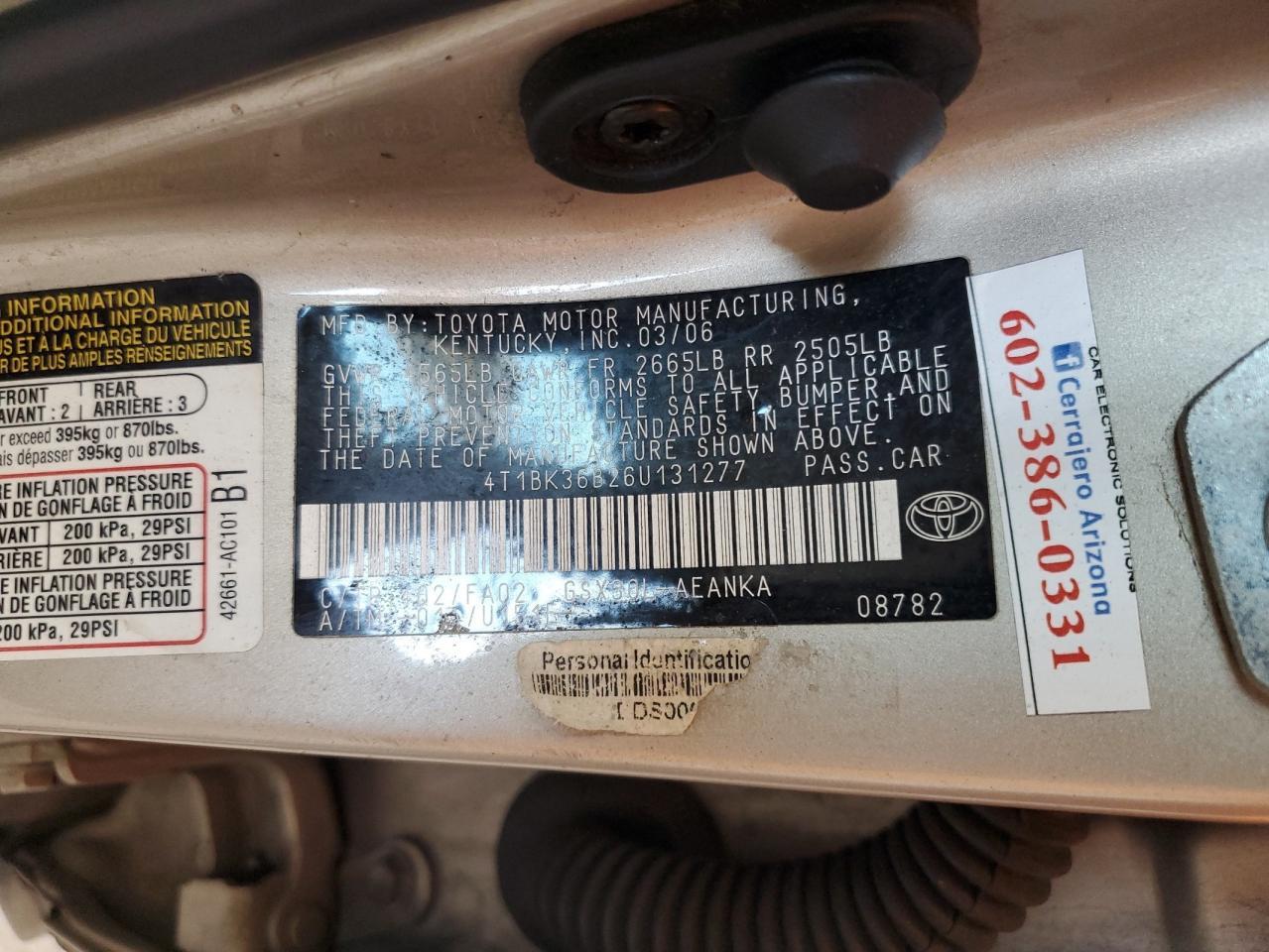 2006 TOYOTA Avalon