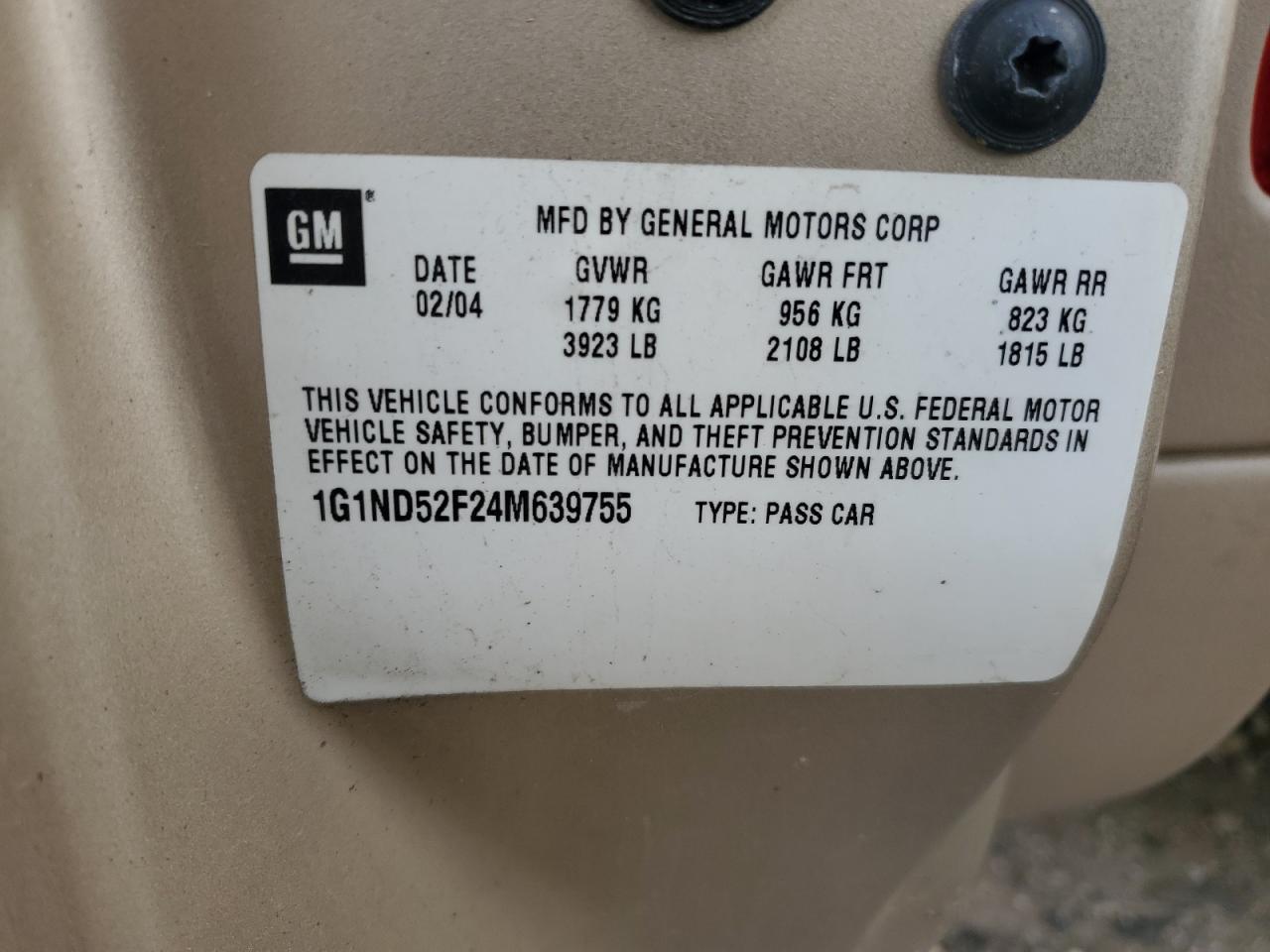2004 CHEVROLET MALIBU