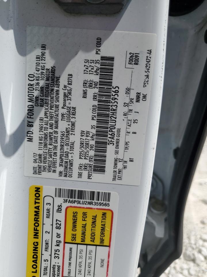 2017 FORD FUSION