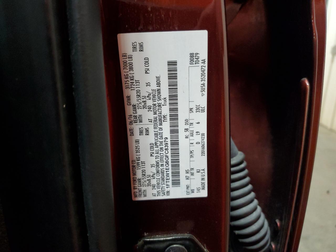 2016 FORD F-150