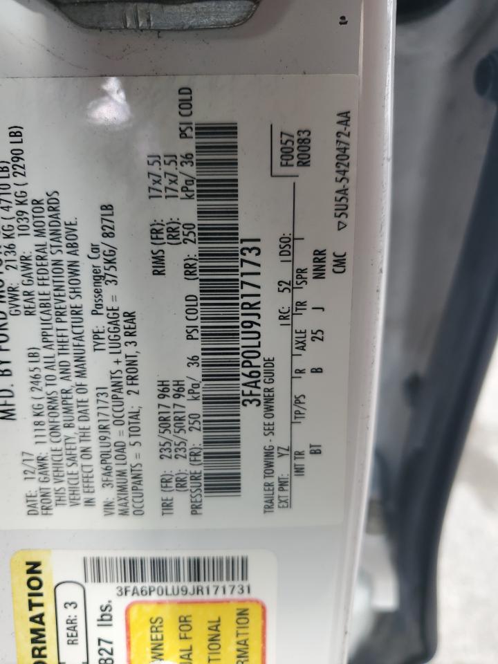 2018 FORD FUSION