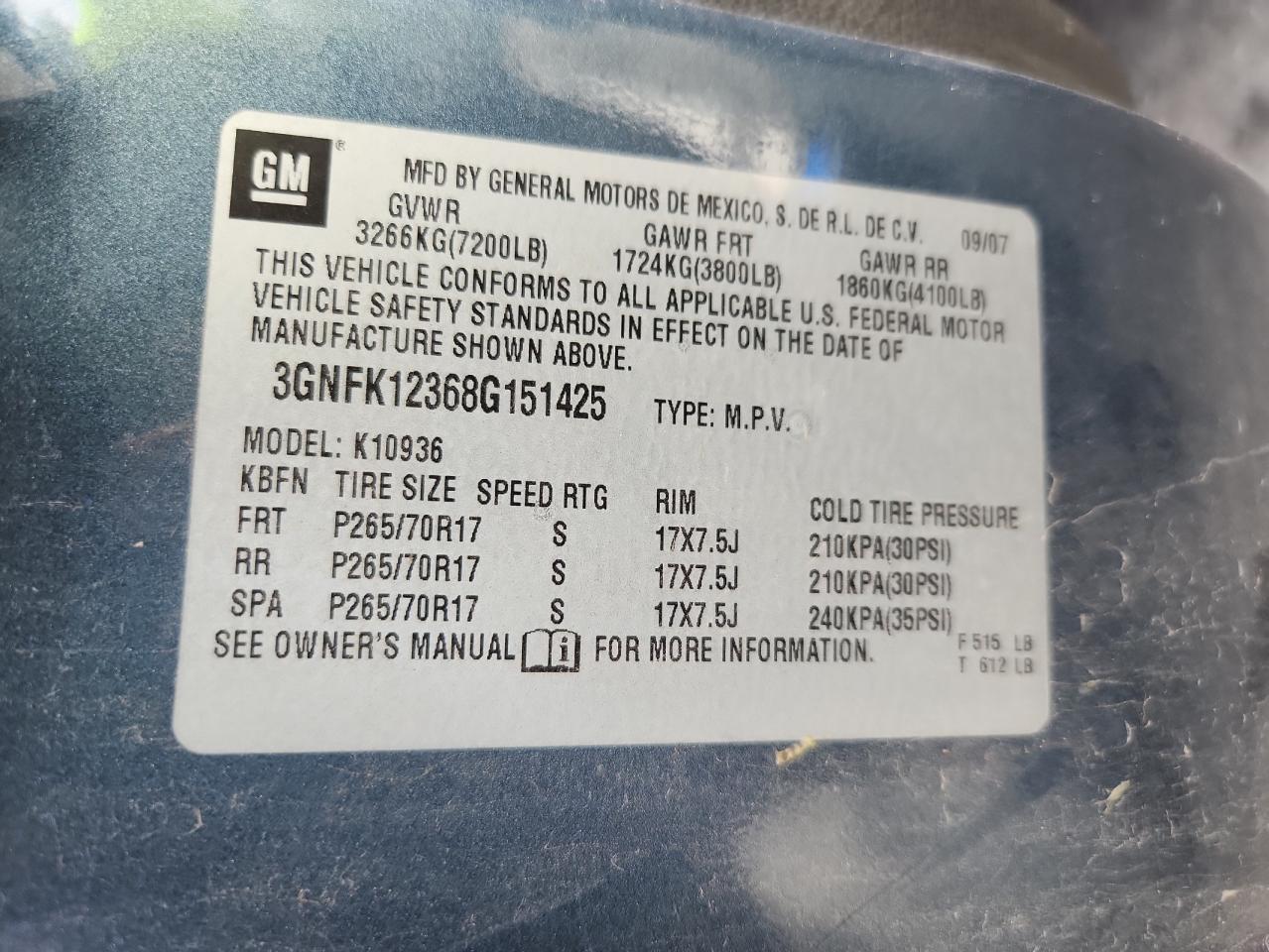 2008 CHEVROLET Avalanche