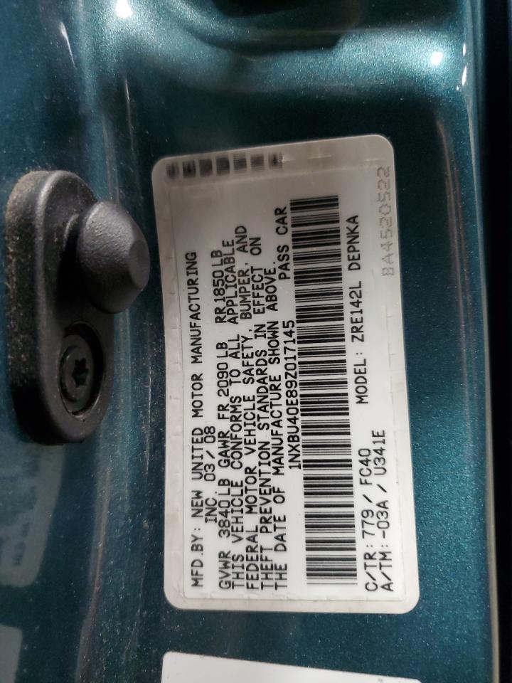 2009 TOYOTA COROLLA
