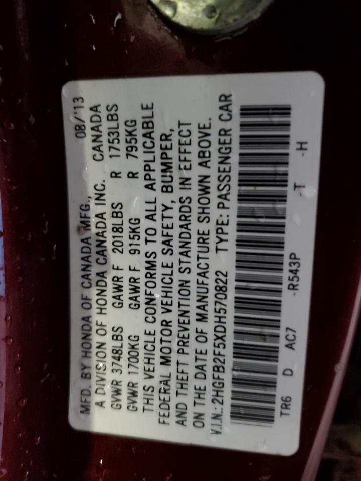 2013 HONDA CIVIC