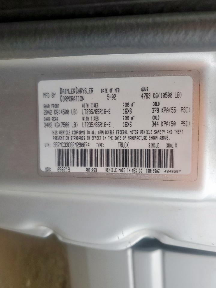 2002 DODGE Ram 3500