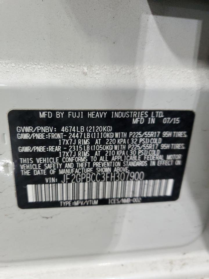 2015 SUBARU XV Crosstrek