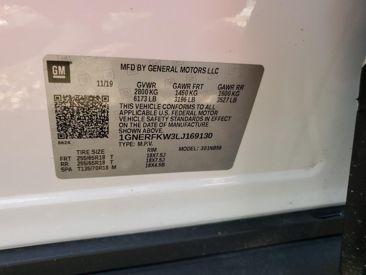 2020 CHEVROLET TRAVERSE