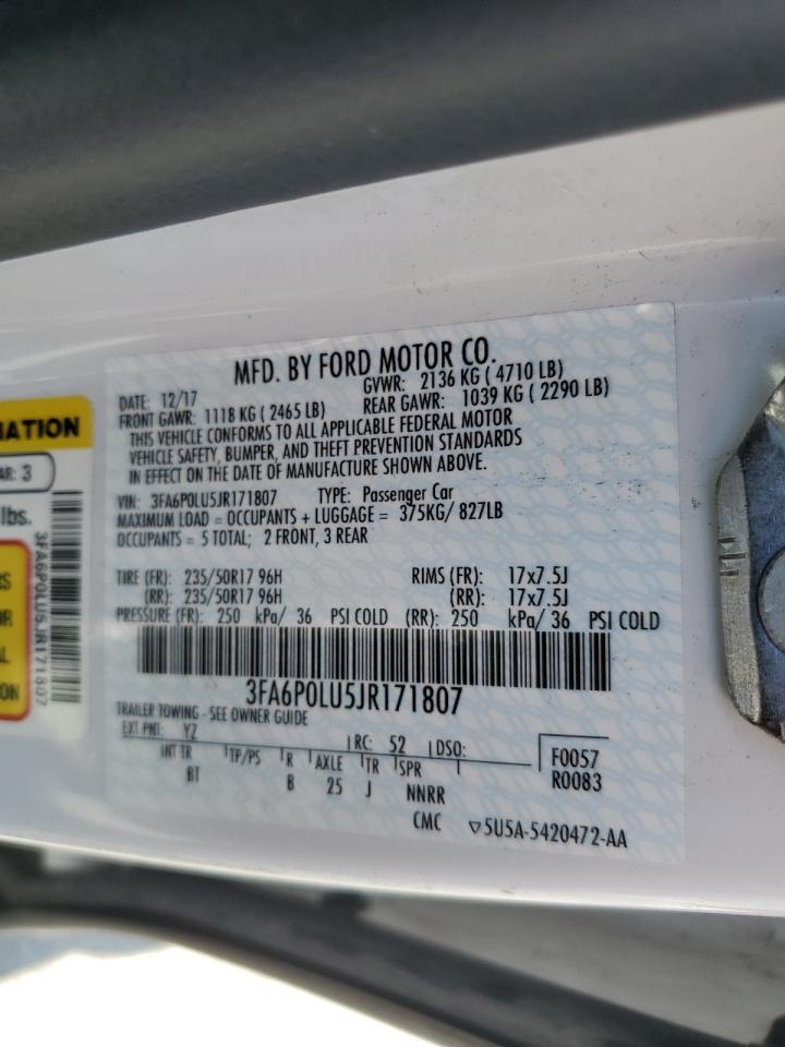 2018 FORD FUSION