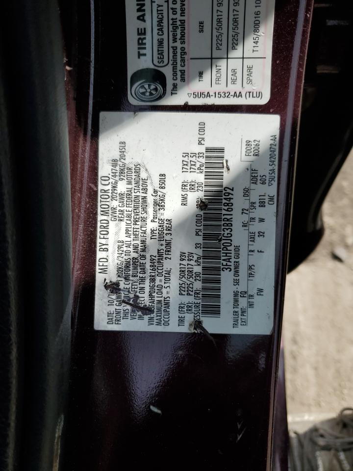 2011 FORD FUSION