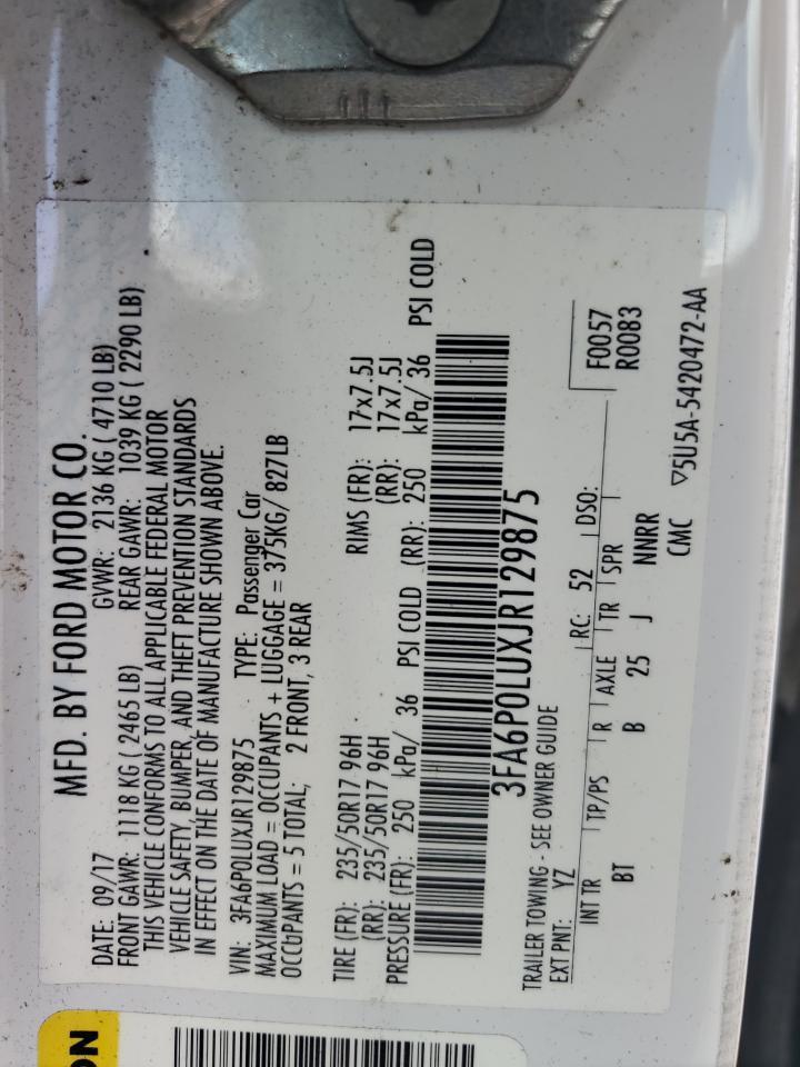 2018 FORD FUSION