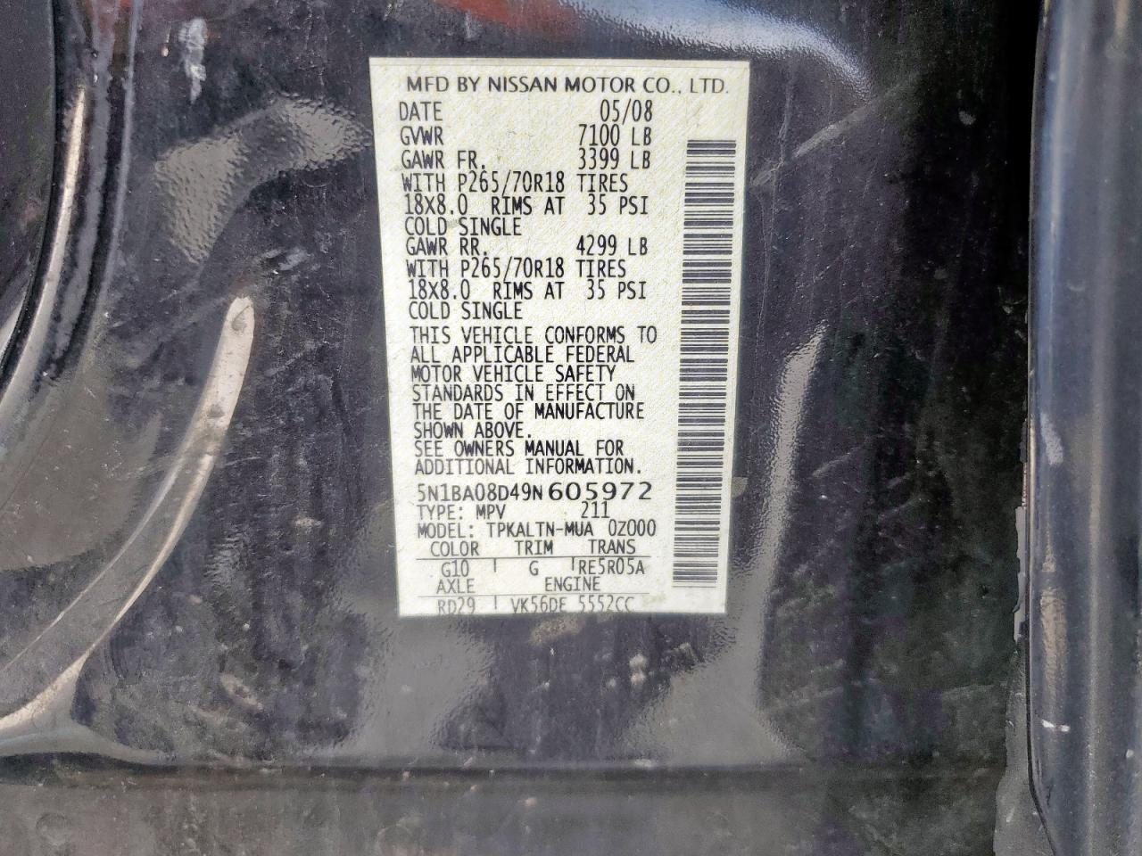 2009 NISSAN 210
