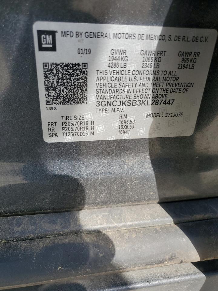 2019 CHEVROLET TRAX