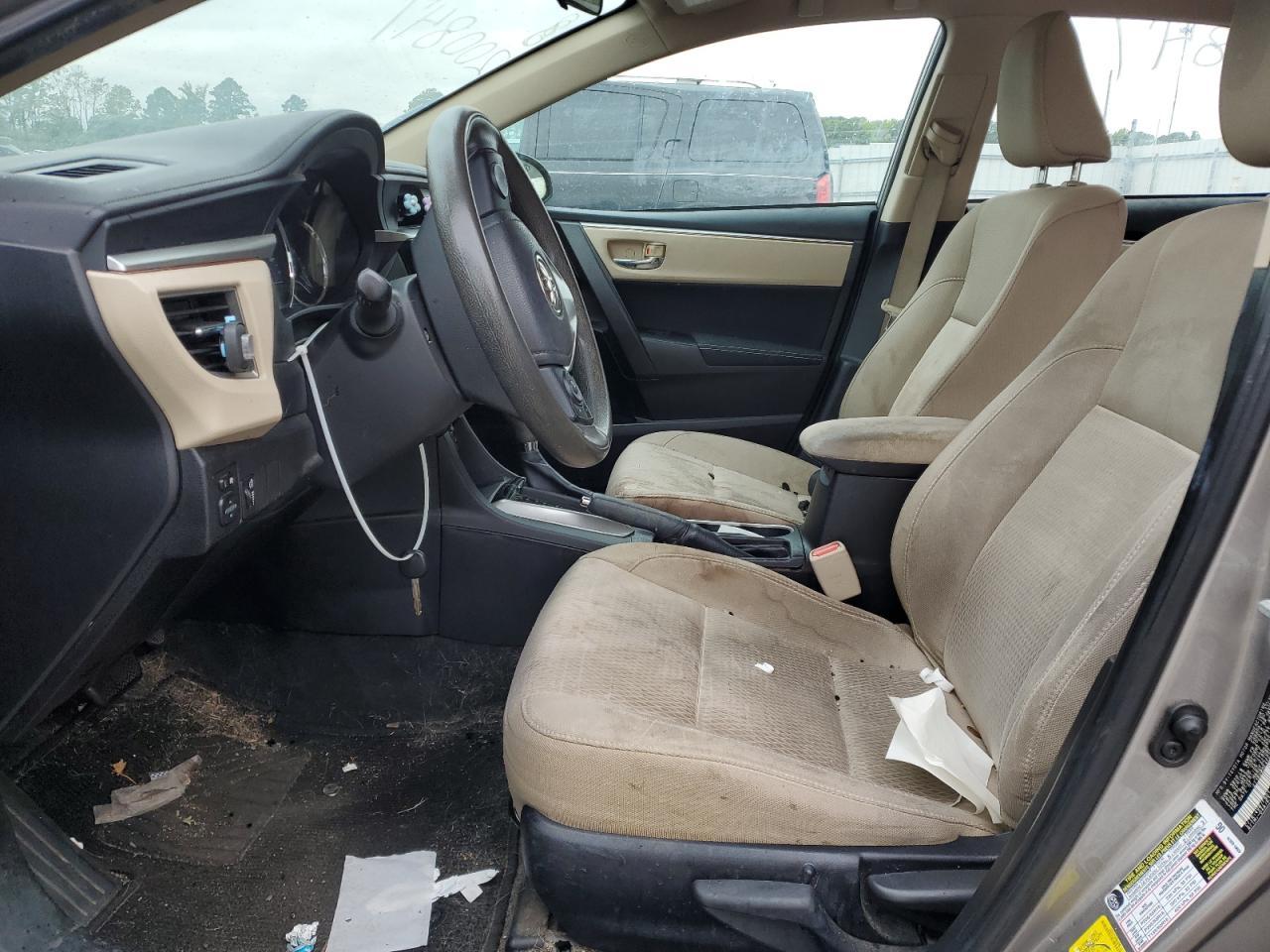 2015 TOYOTA COROLLA