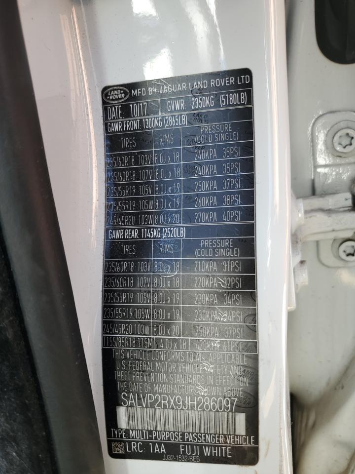 2018 LAND ROVER RANGE ROVER
