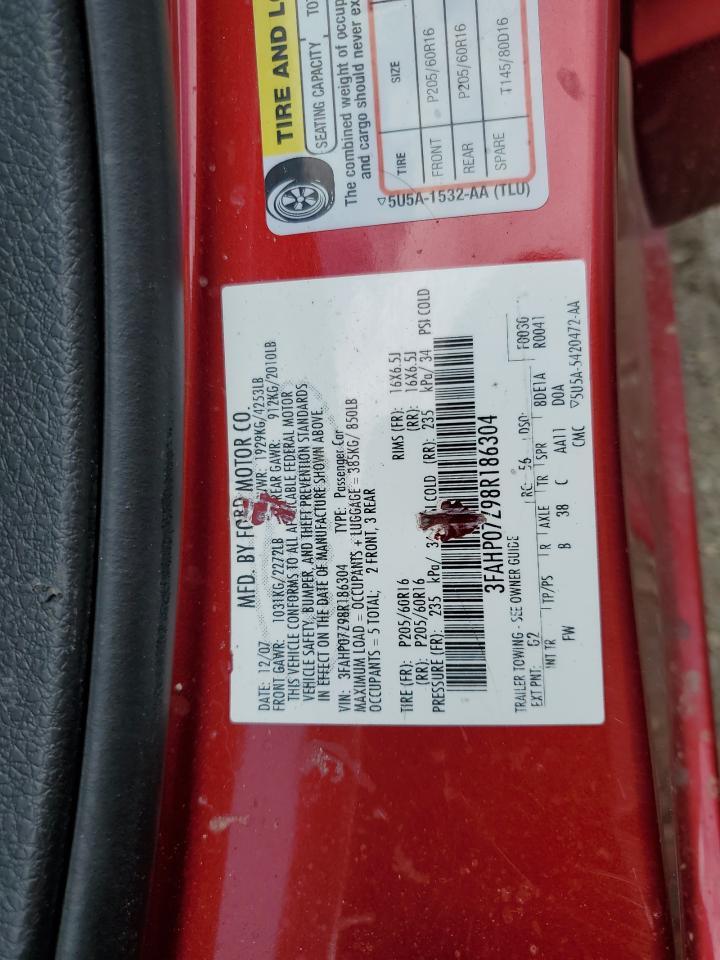 2008 FORD FUSION