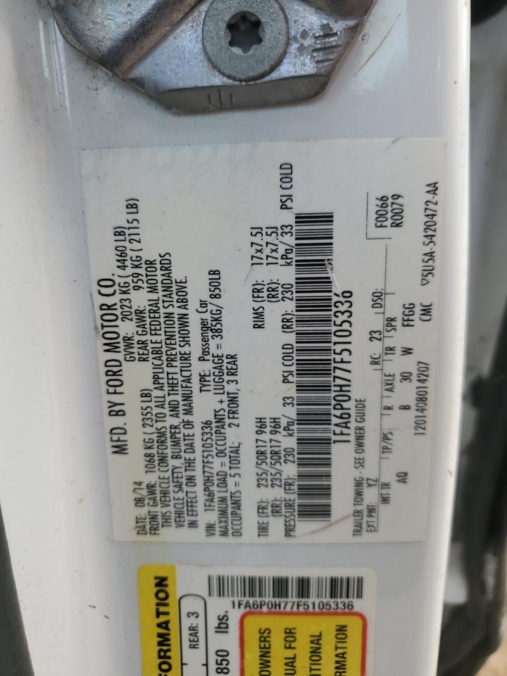 2015 FORD FUSION