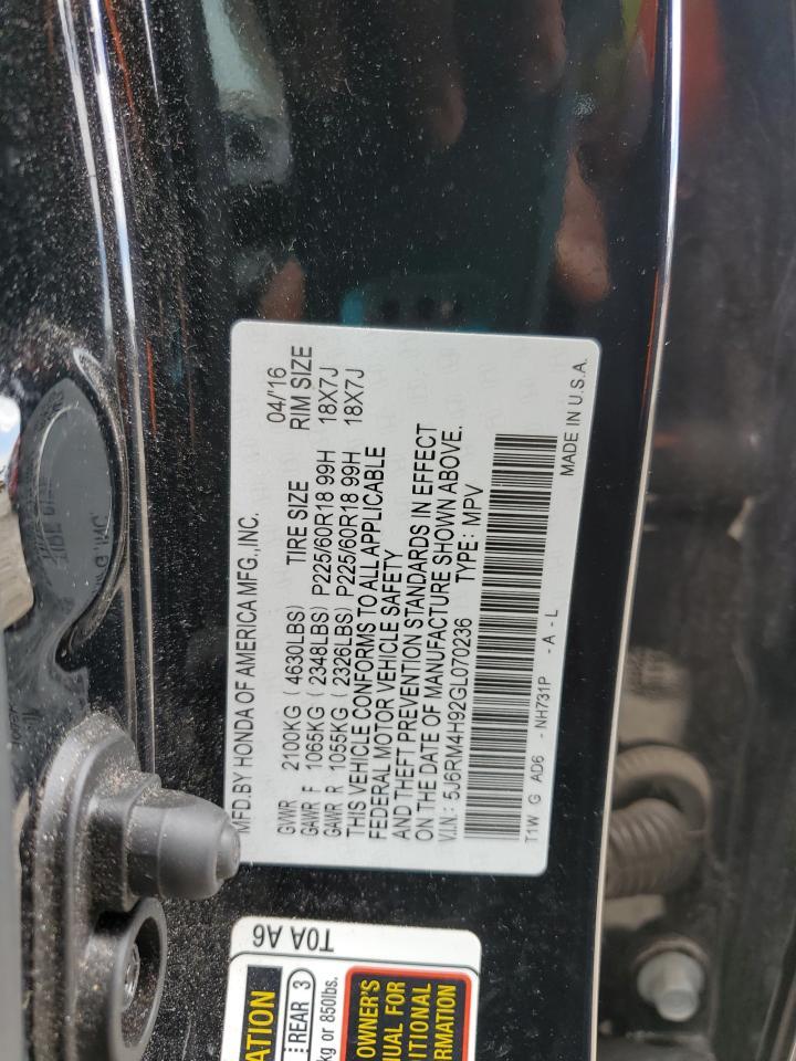 2016 HONDA CR-V