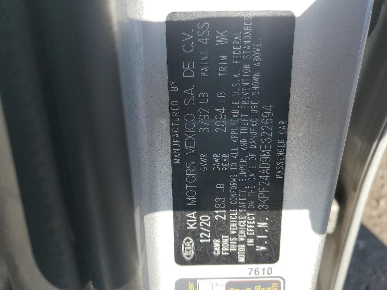 2021 KIA FORTE