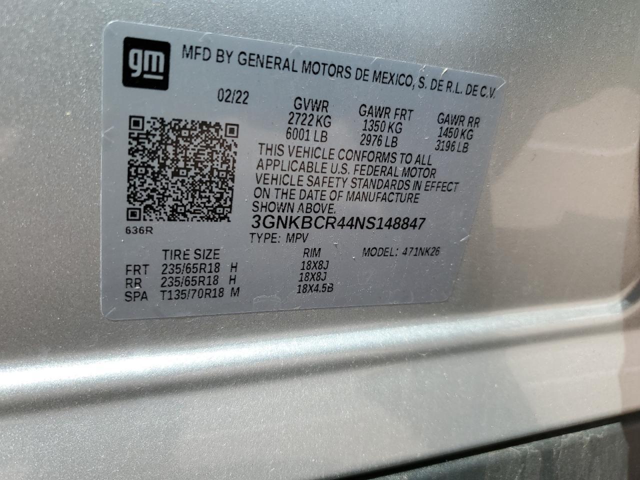 2022 CHEVROLET BLAZER