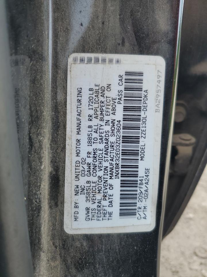 2003 TOYOTA COROLLA