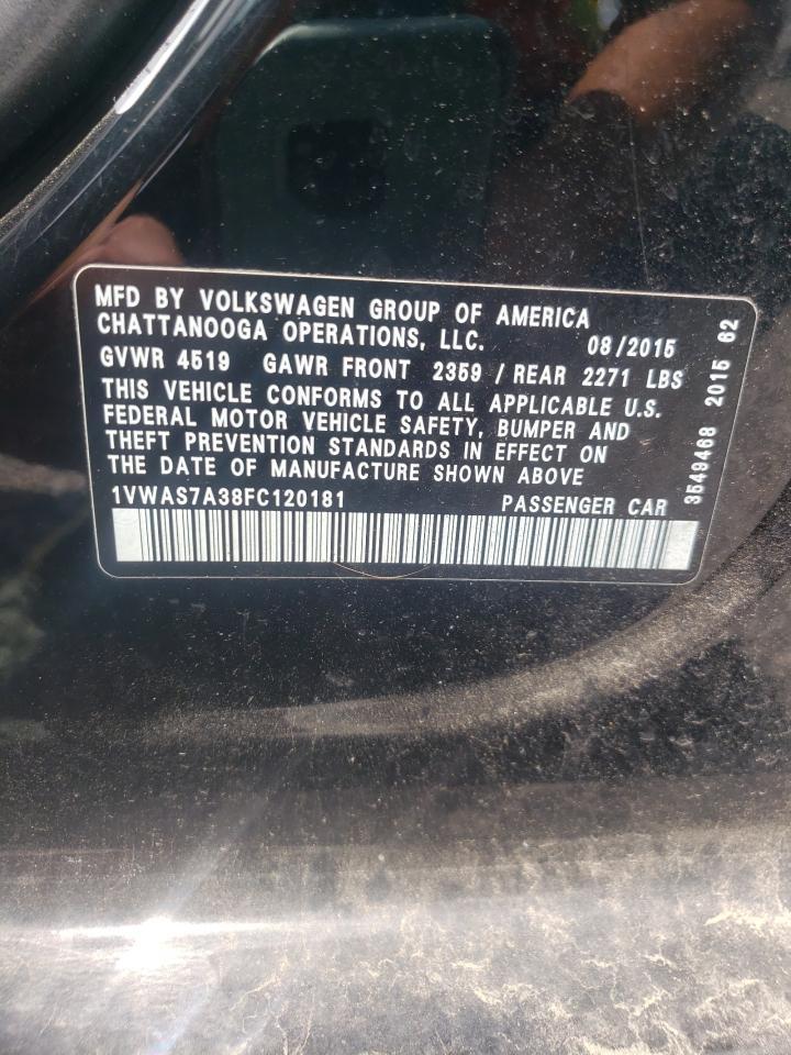 2015 VOLKSWAGEN Passat