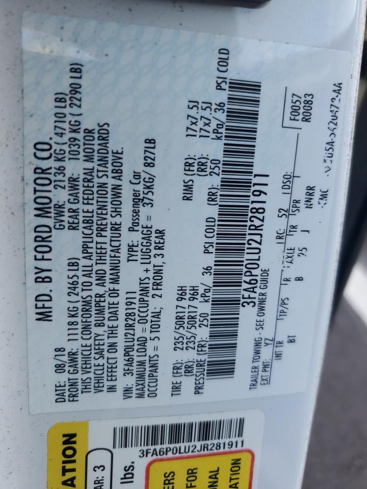 2018 FORD FUSION