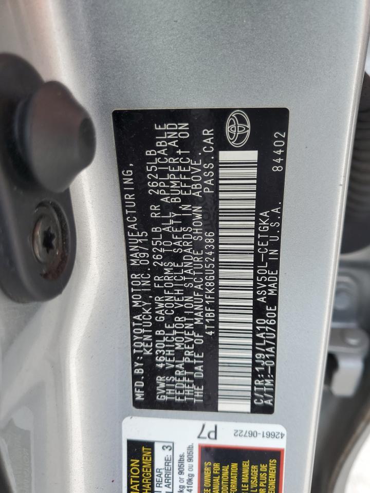 2016 TOYOTA CAMRY