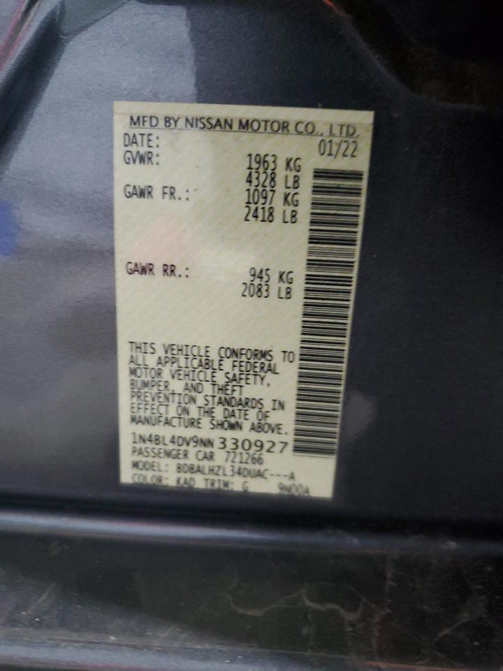 2022 NISSAN ALTIMA