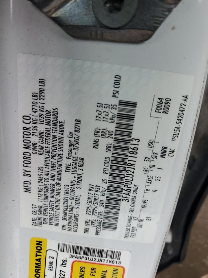 2018 FORD FUSION