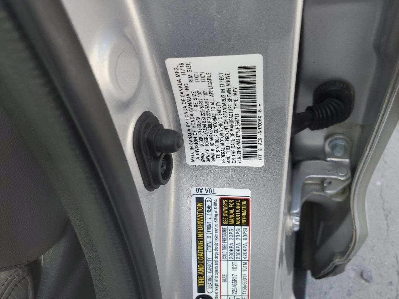 2016 HONDA CR-V