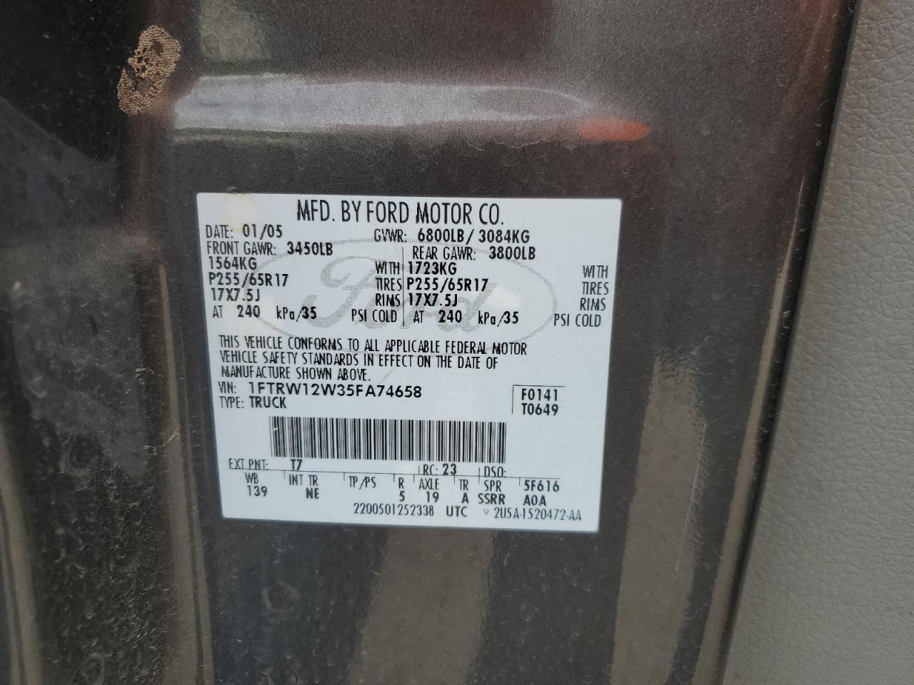 2005 FORD F-150