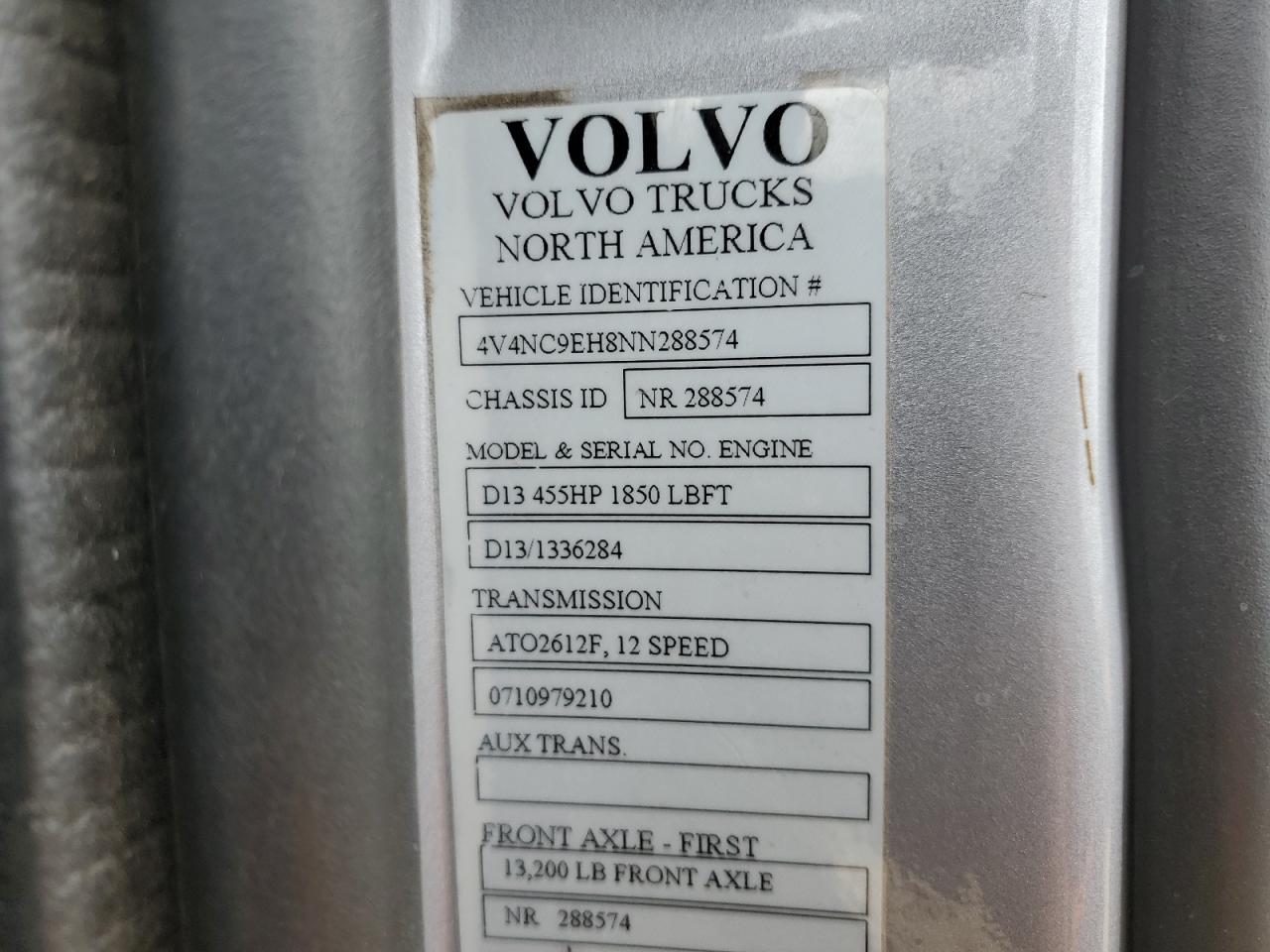 2022 VOLVO VNL