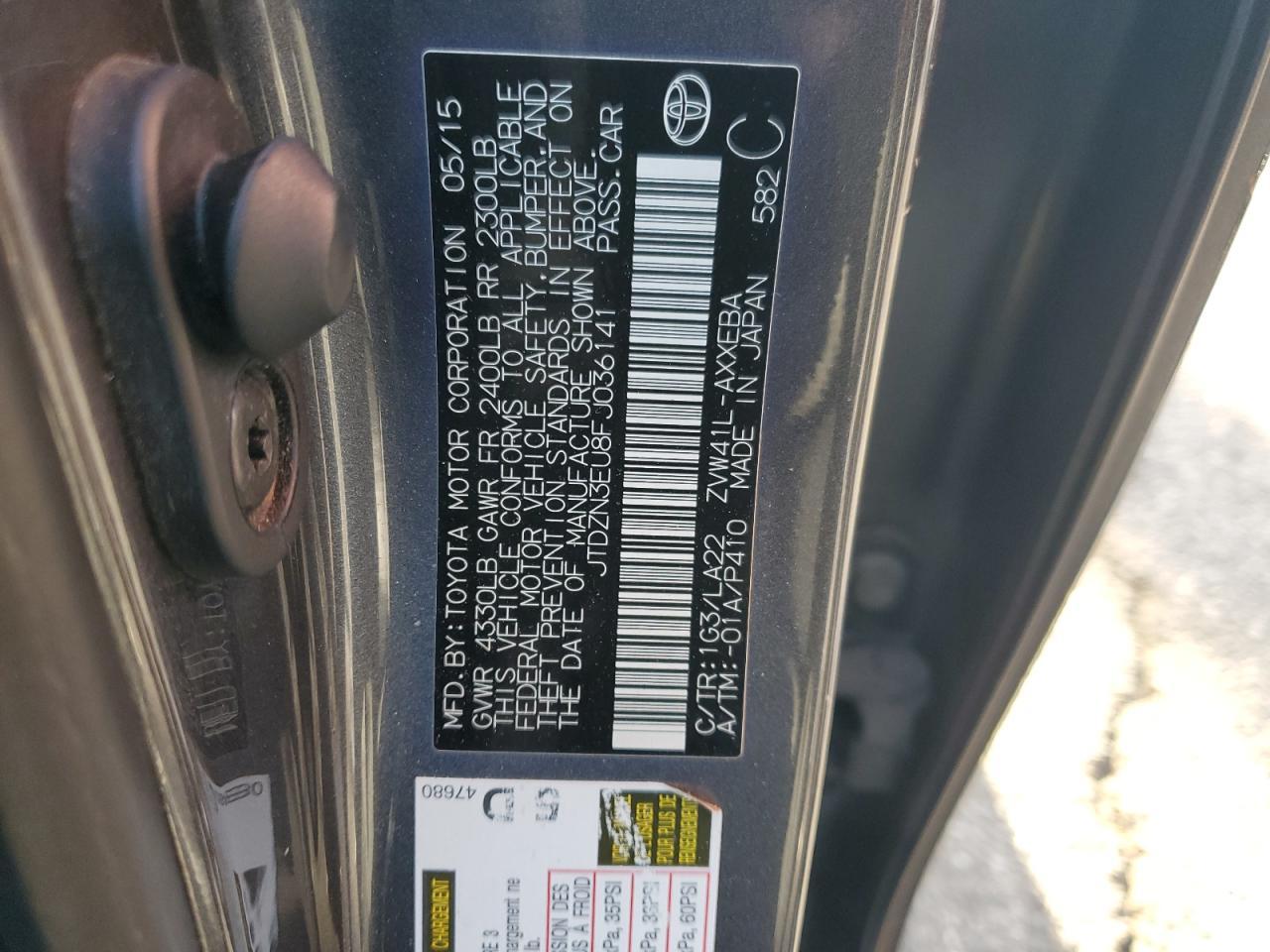 2015 TOYOTA PRIUS