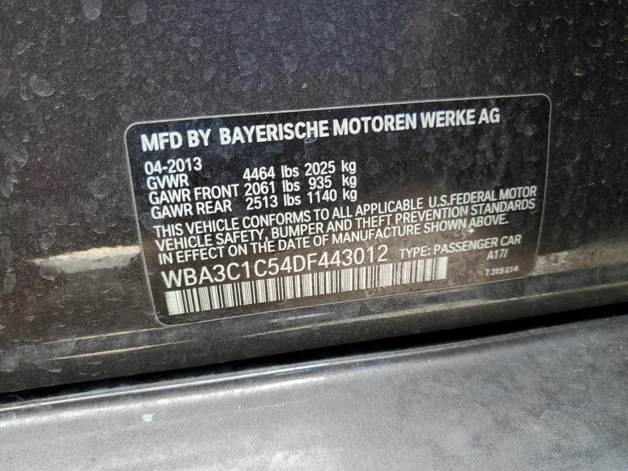 2013 BMW 3 SERIES