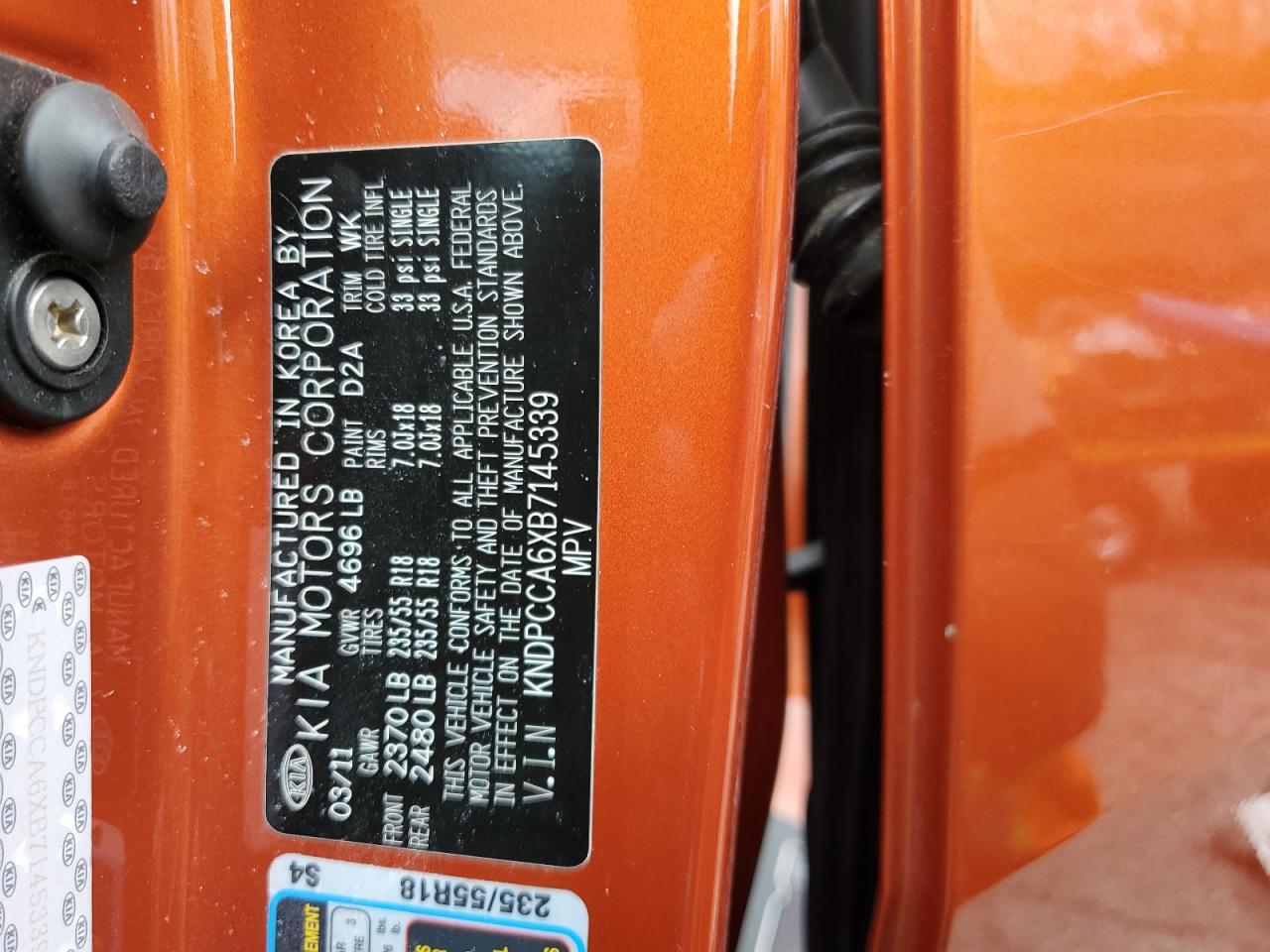 2011 KIA SPORTAGE