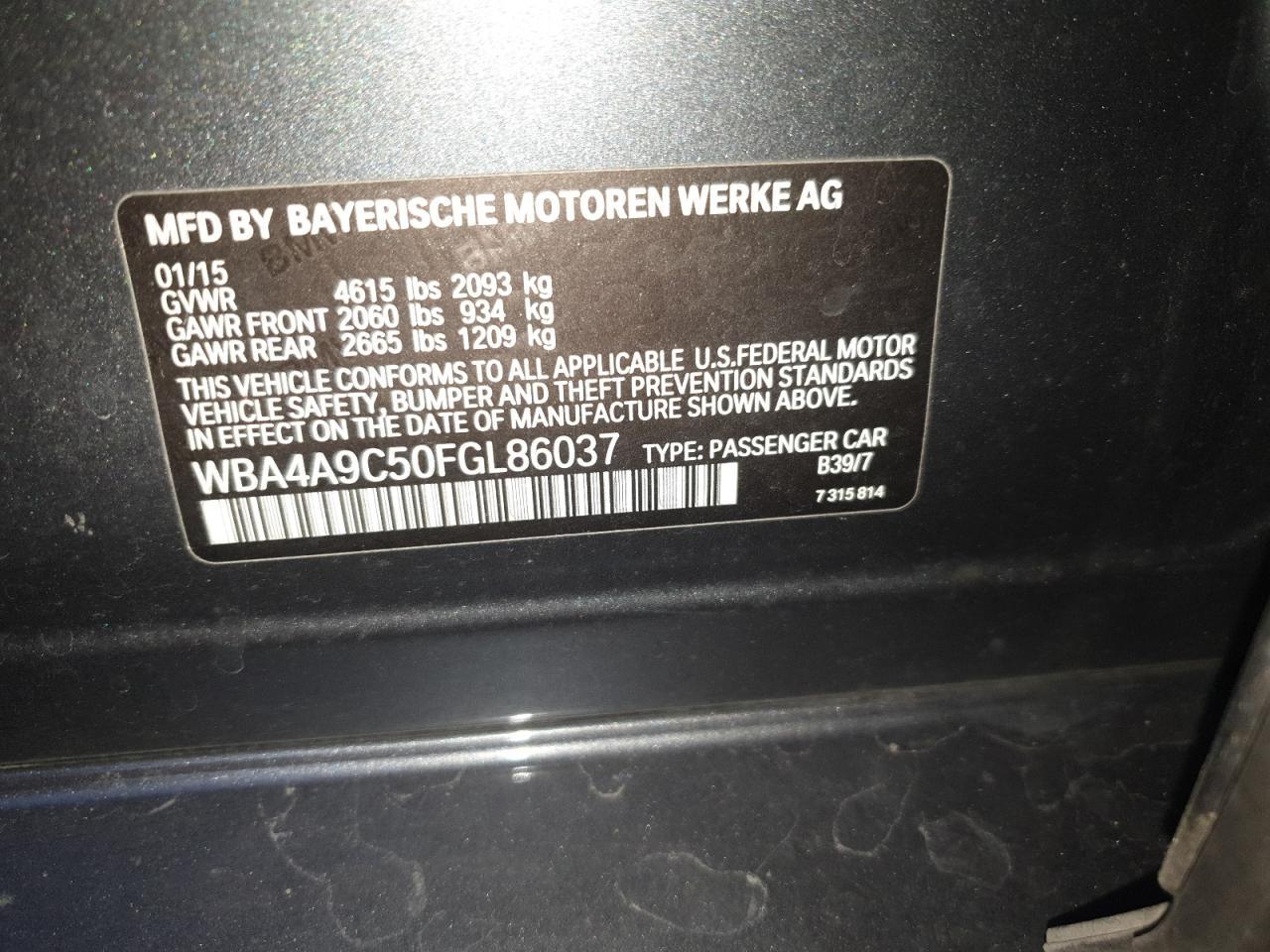 2015 BMW 4 Series