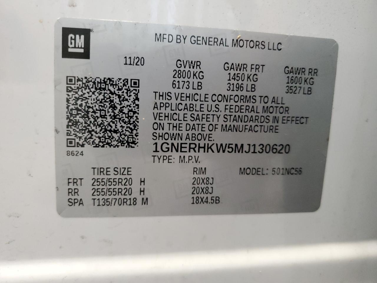 2021 CHEVROLET TRAVERSE