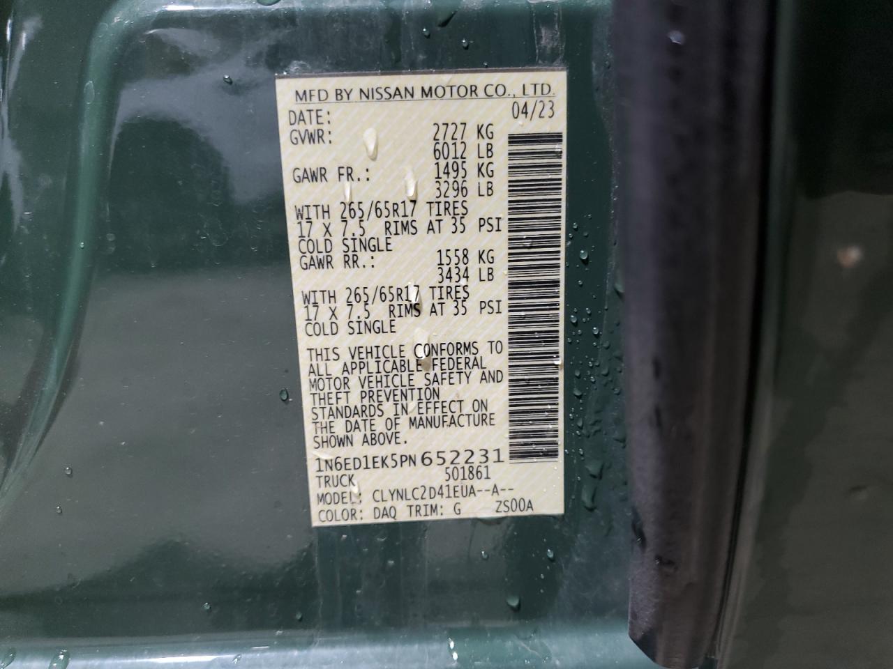 2023 NISSAN Frontier