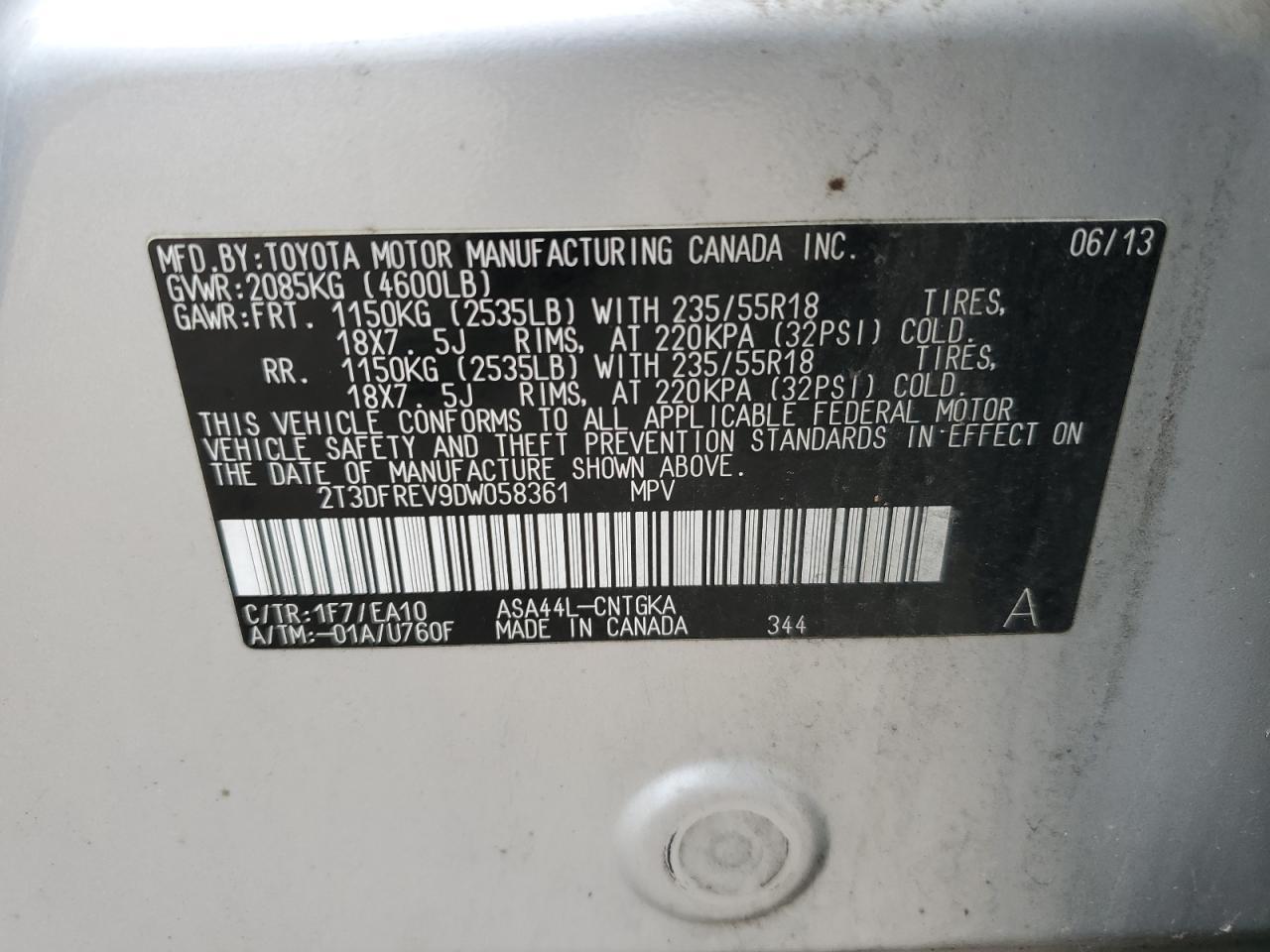2013 TOYOTA RAV4