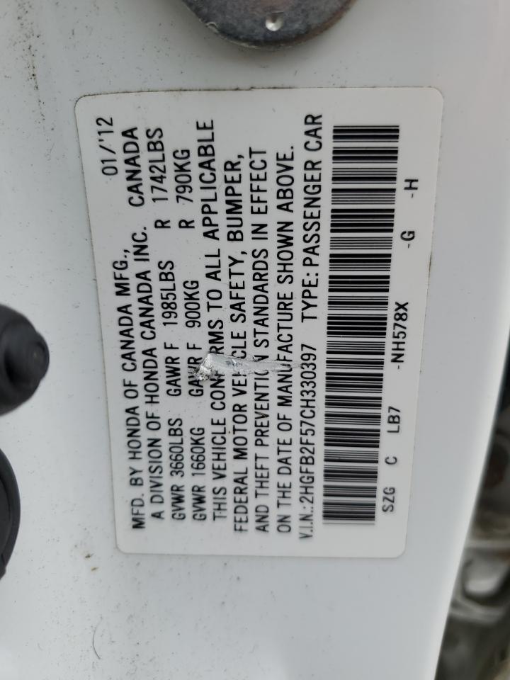 2012 HONDA CIVIC