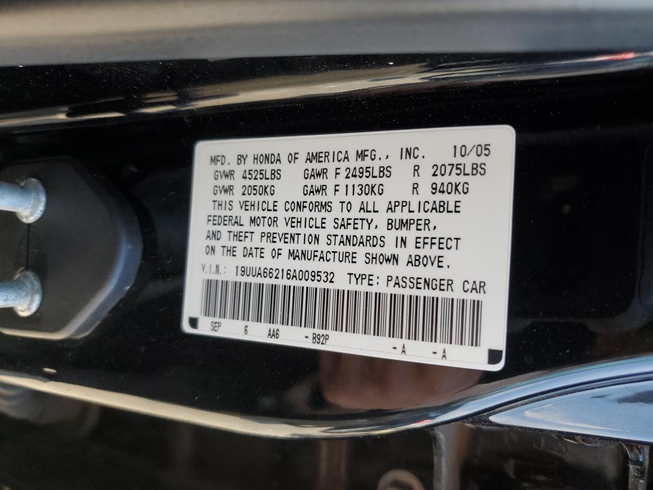 2006 ACURA TL