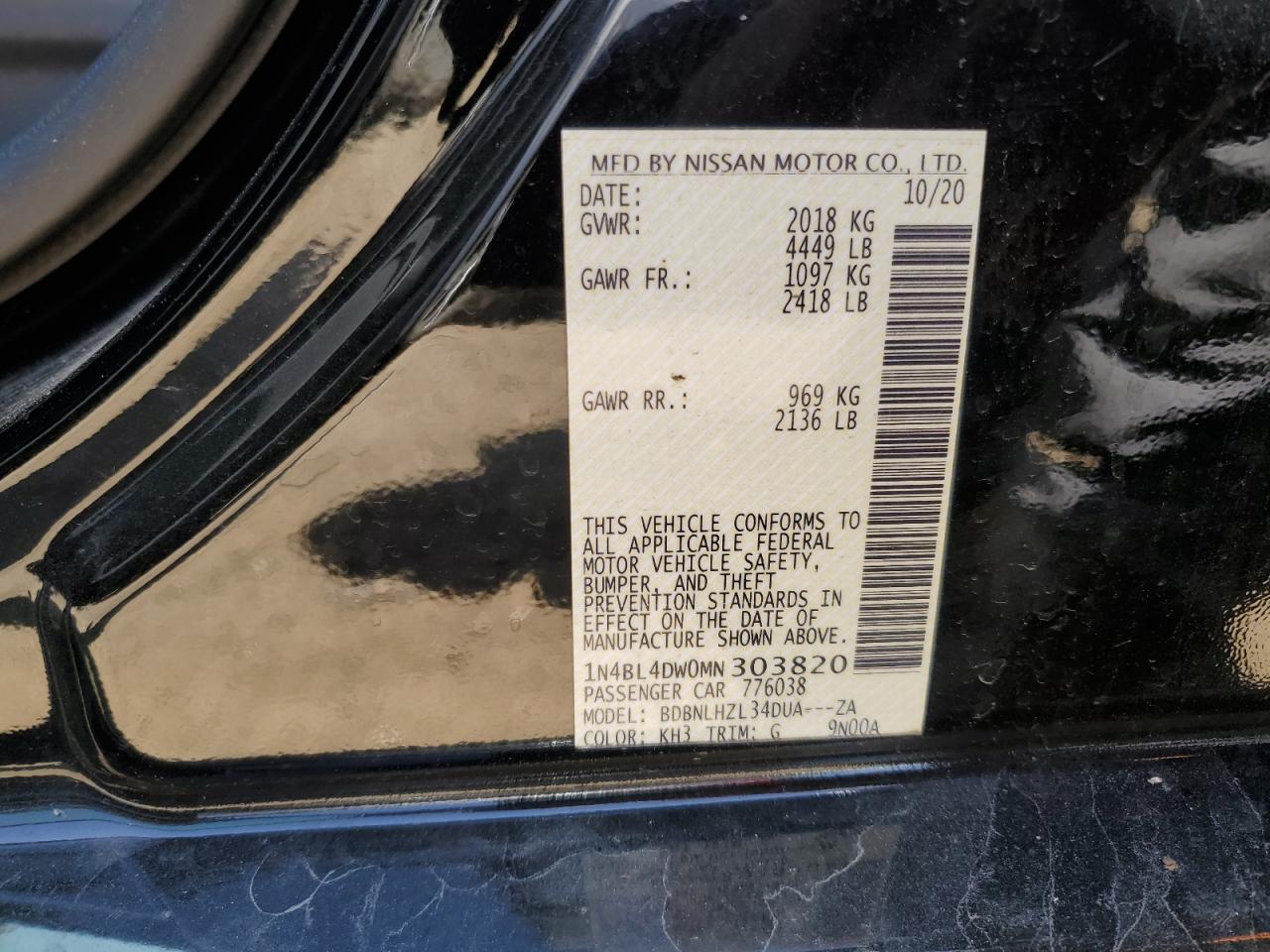 2021 NISSAN ALTIMA